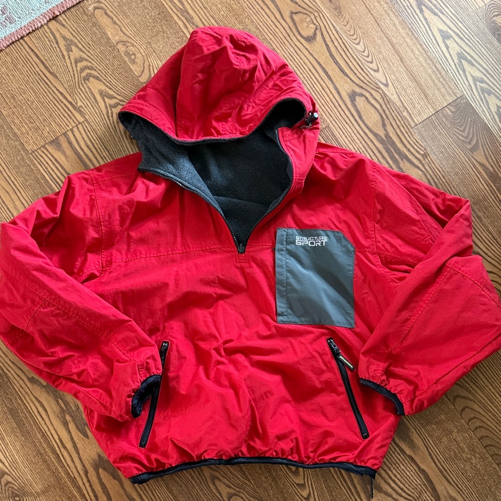 Structure Sport Red Jacket with Gray Interior also reversible
